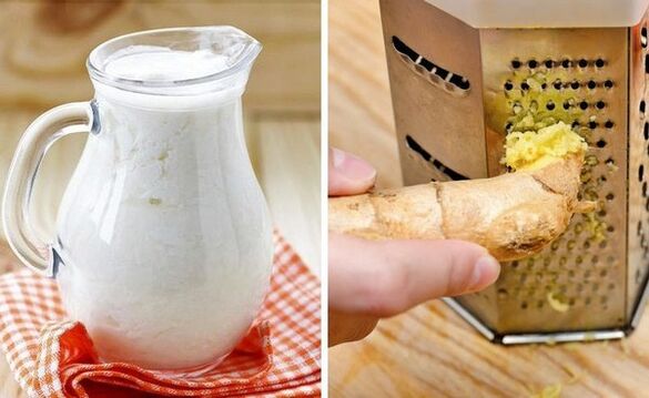 Kefir eta jengibre birrinduarekin koktel bat egitea